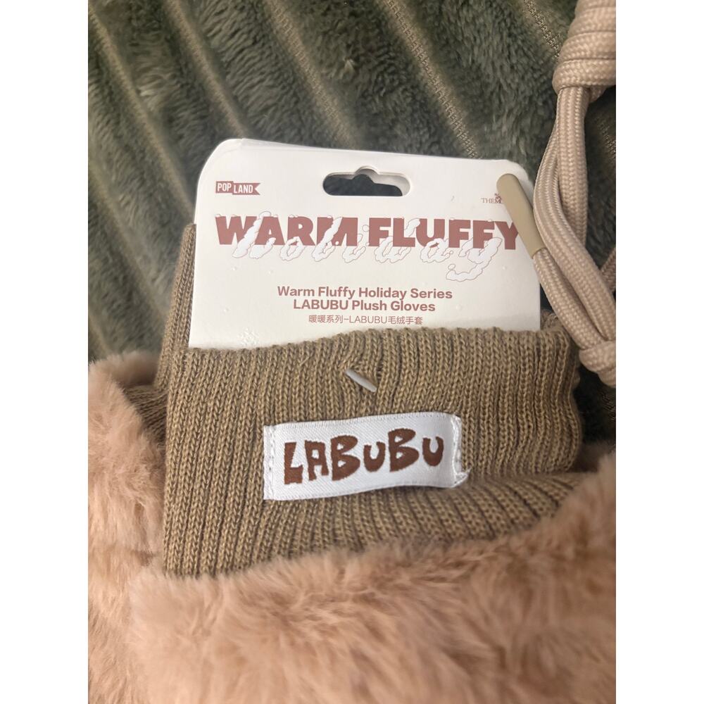 NEW Brown Labubu Pop Mart Mittens - Picture 3 of 4